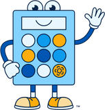 Symmetry mascot Buttons the Calculator