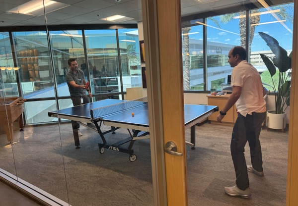 Symmetry team ping pong tournament