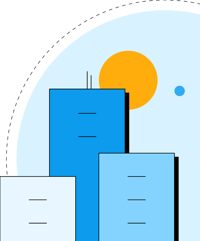 Decorative illustration for large employers